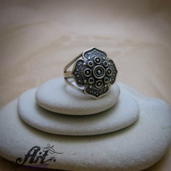 Сребърен дамски пръстен  R-969